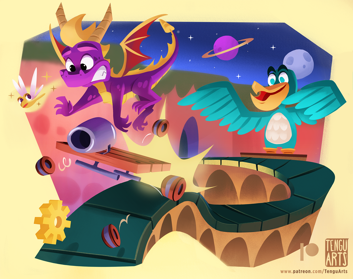 Tengu_Arts's tweet photo. #30DaysOfSpyro #10
'Trouble with the trolley, eh?'
#Spyro #ClassicSpyro #SpyroTheDragon #Game #FanArt https://t.co/4eJ4F6Gmtp