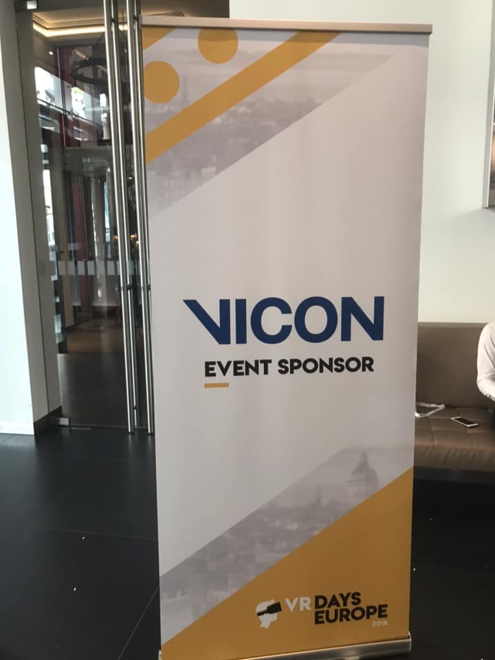 Vicon's tweet image. Thanks again to our friends at @VisitDreamscape for inviting us to share the stage at @VRDays and present the #OriginbyVicon tech that is powering their new #LBVR experiences!