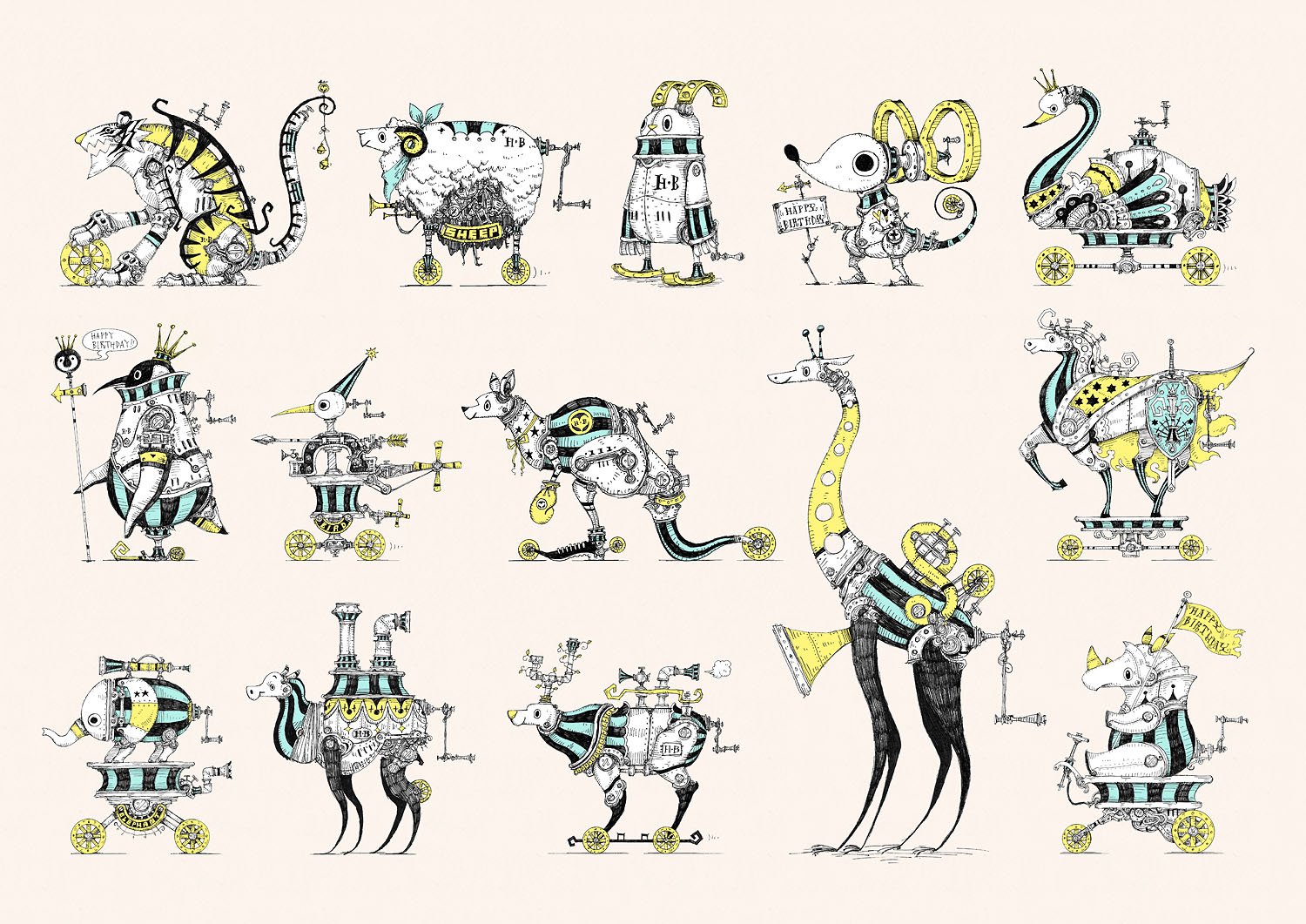 大志 Na Twitteru Zoo 14 イラスト 絵 動物 スチームパンク Steampunk アニマル T Co Wq8ltgvfzy Twitter