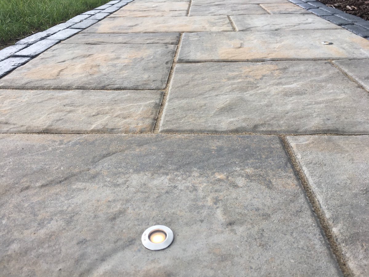 @inlitedesign integrated lights can take a #patio from bland to grand! #starrynight #hardscape #lightingdesign #lighting #outdoorliving #backyardgoals #Pittsburgh #homedesign