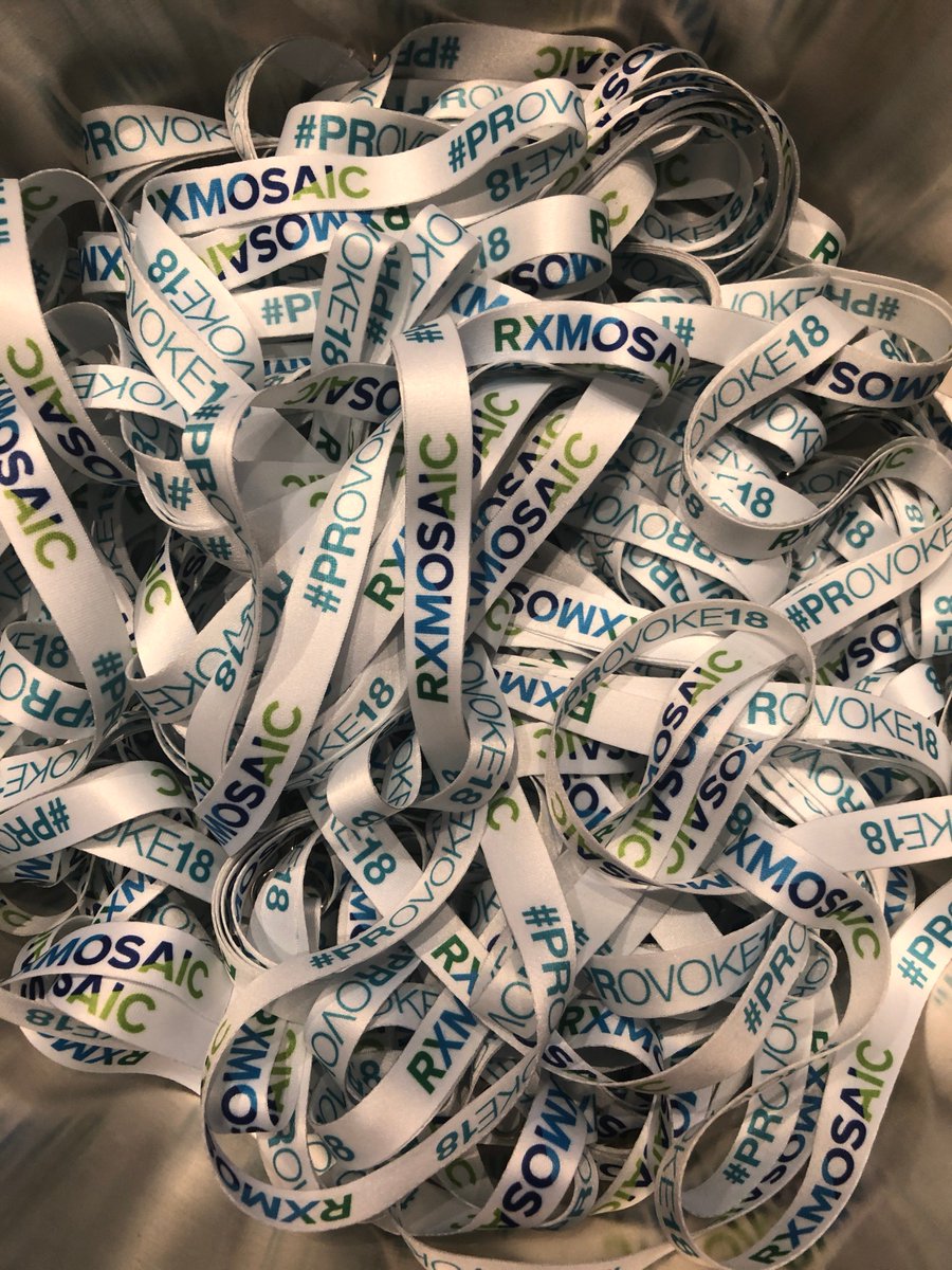 RXMOSAIC's tweet photo. We're excited to be "hanging around" for the final day of the #PRovoke18 #globalPRsummit. Looking forward to exploring PR's evolving role in the science of communications #lanyardpuns https://t.co/MQVgxaiN0q