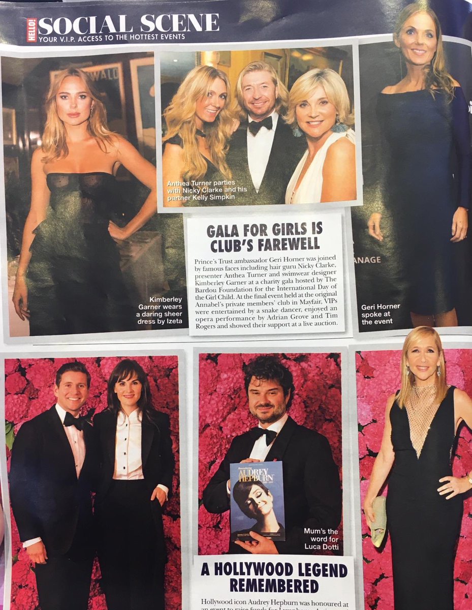 #TheIDGC featured in <a href="/hellomag/">HELLO!</a> with Kimberley Garner and our <a href="/WellbeingofWmen/">Wellbeing of Women</a> ambassadors Anthea Turner, Nicky Clarke &amp; Kelly Simpkin and our @PrincesTrust ambassador Geri Horner!