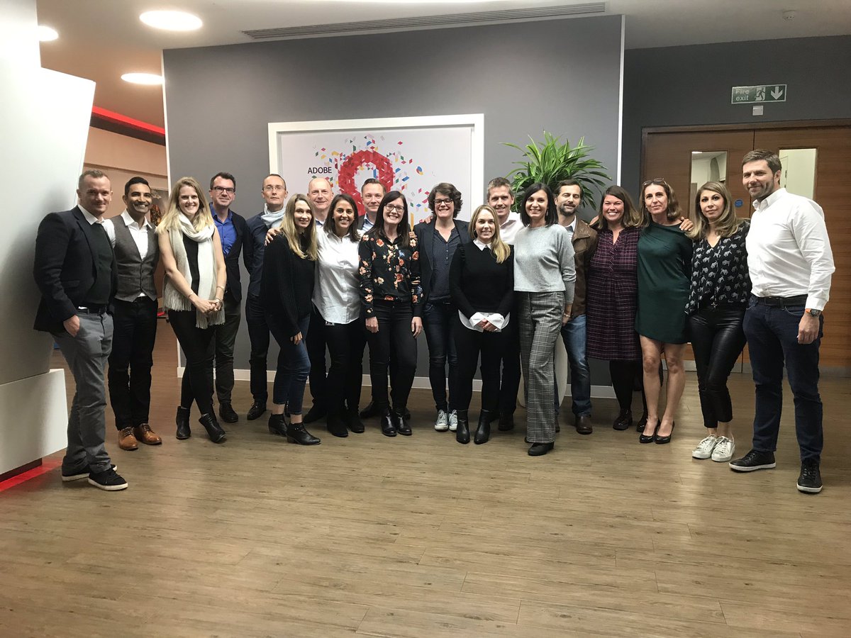 What a team.  Proud to lead this team of customer success leaders and always good to bring them together face to face.  This time in sunny Maidenhead 🌞 #customersuccess #AdobeLife