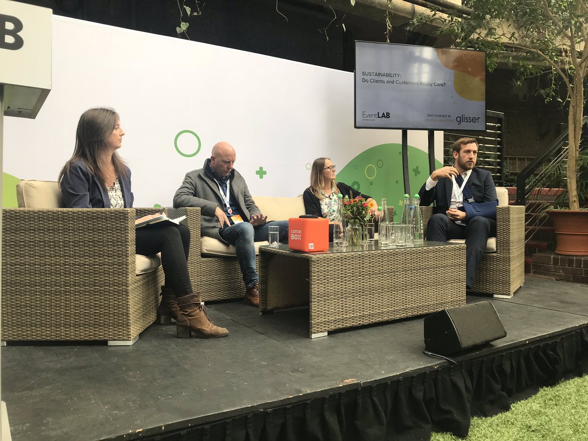 Conference_News's tweet photo. Our @ExhibitionNews editor @NicolaMac92 on stage addressing the issue of sustainability. Do clients and customers really care? #EventLab2018 #eventprofs https://t.co/aOXmZFLSLr