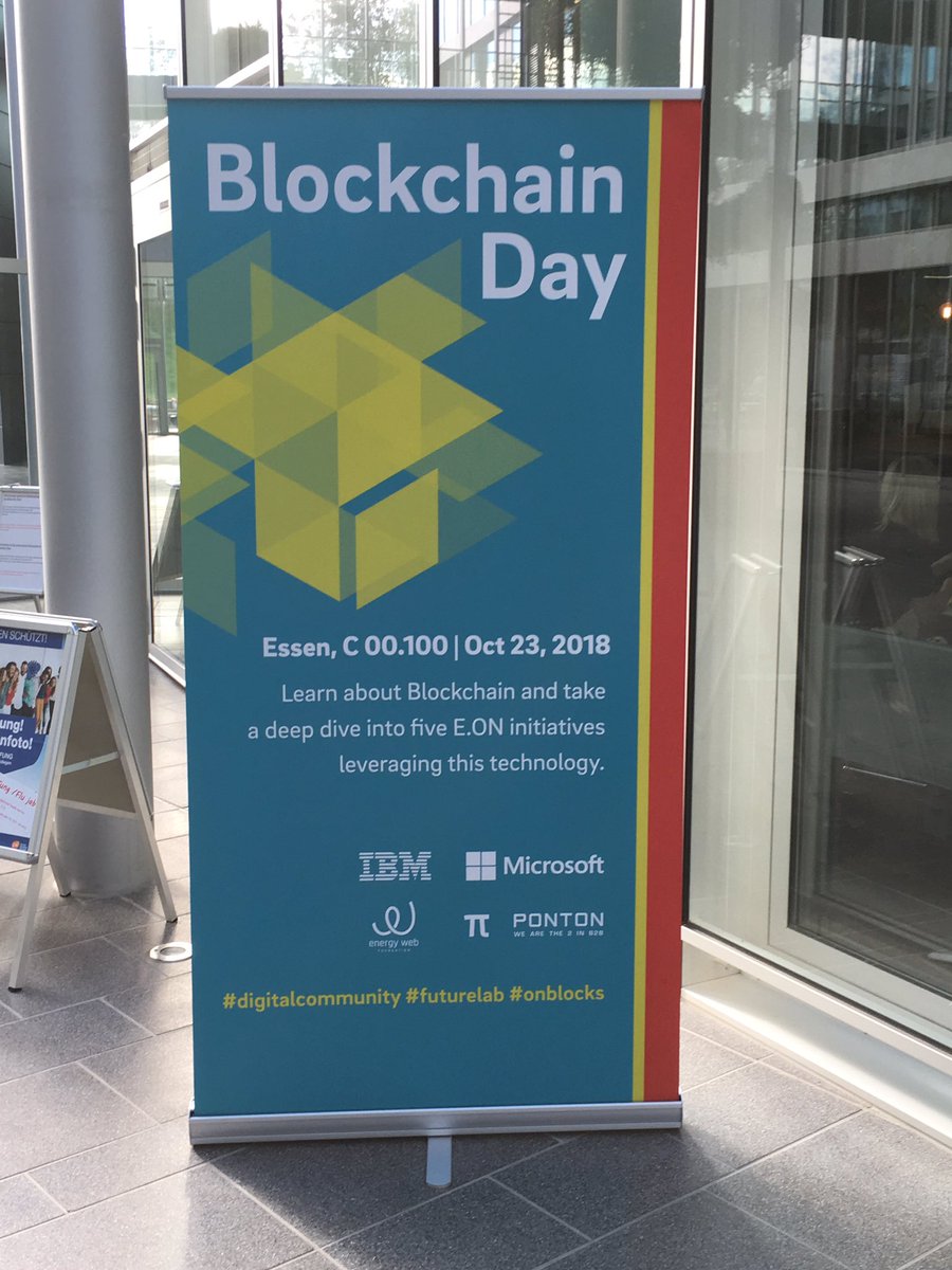Excellent e.on blockchain event yesterday, presenting IBM blockchain use cases for energy.