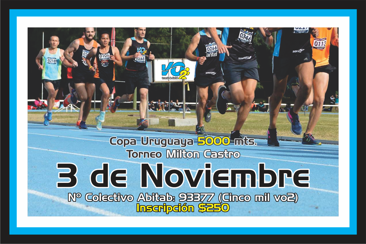 Vo2atletismo's tweet image. SE VIENE!!! Inscribite en vo2.com.uy
TODOS PODEMOS CORRER!!! 💪💪
