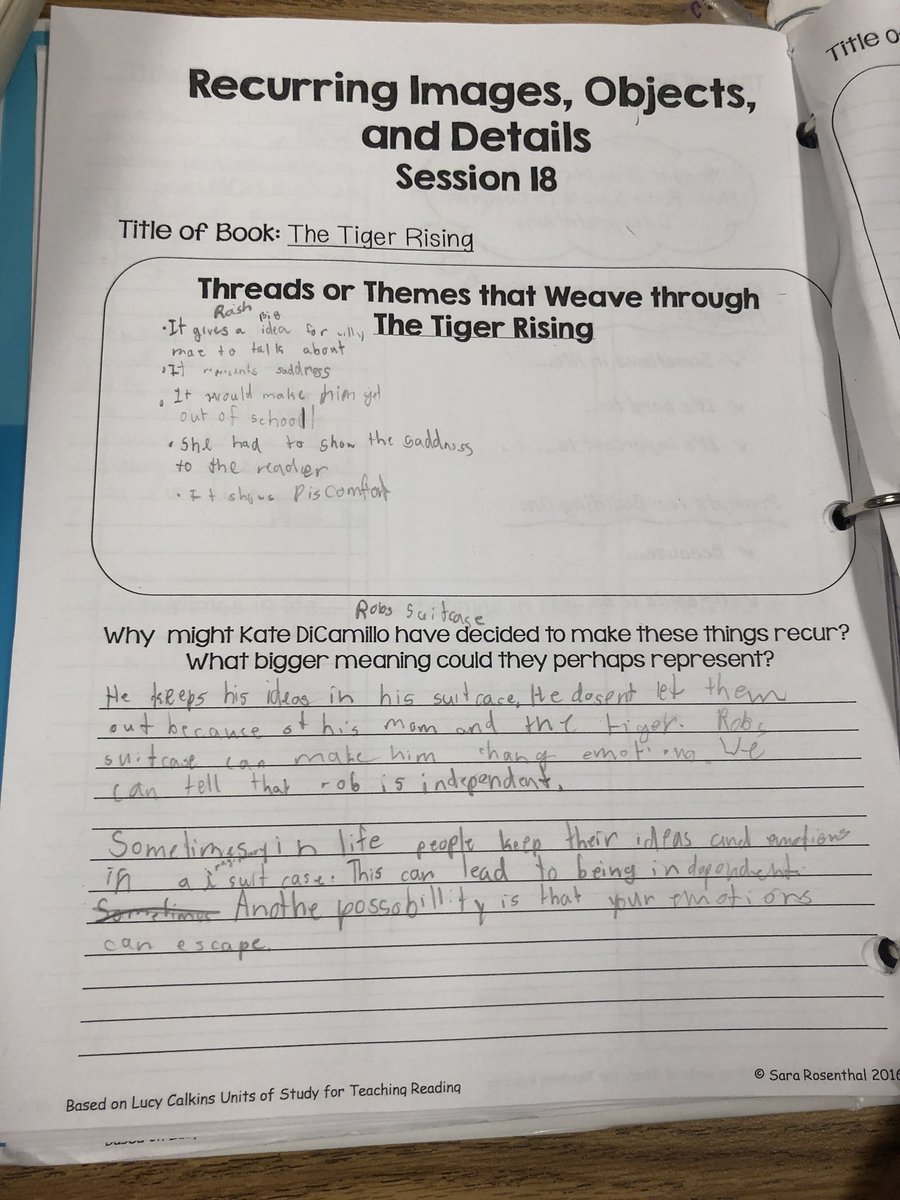MsNewbold_CIS's tweet image. Learning about how to figure out the “bigger meaning” behind recurring images and objects using our mentor text Tiger Rising @CIS_APS