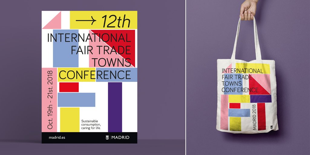 La semana pasada, el Ayuntamiento de <a href="/MADRID/">Ayuntamiento Madrid</a> celebró la 12ª Conferencia Internacional de Ciudades por el Comercio Justo y nosotros nos encargamos de la identidad visual del evento. Aquí va!