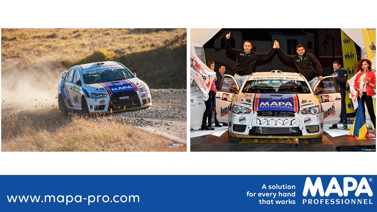 Congratulations to the Mapa Professionnel team who succeeded in taking 4th place in Class 3 standings in the Romanian Rally Championship. During the event, the drivers had the opportunity to try our new cut range (610 & 615) More information on: mapa-pro.com #mapapro