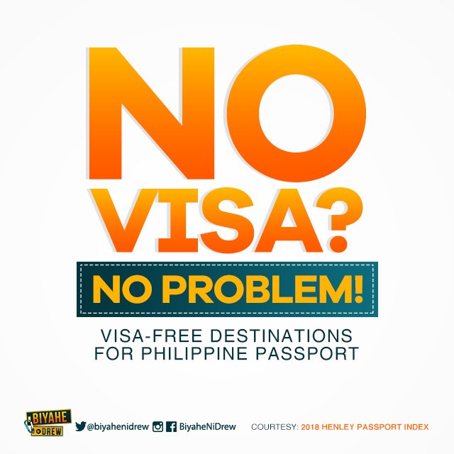 BiyaheNiDrew's tweet photo. Visa-free travel ba ang hanap mo, Kapuso? Kami na ang bahala sa iyo! Yayain na ang barkada! #BiyaheNiDrew [1/3] https://t.co/hEYZw4DGV3