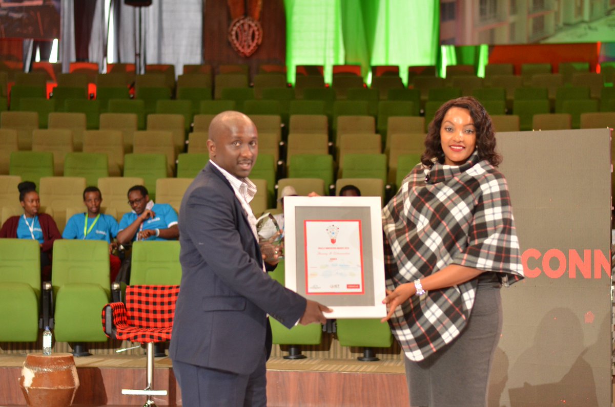 ICTAuthorityKE's tweet photo. One Touch Interactive, with their m-Rent product, is the winner of the Housing & Urbanisation category! Well done! #2018InnovationAwards #2018ConnectedSummit https://t.co/Q8ohtWPuzL
