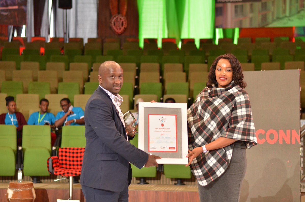 ICTAuthorityKE's tweet photo. One Touch Interactive, with their m-Rent product, is the winner of the Housing & Urbanisation category! Well done! #2018InnovationAwards #2018ConnectedSummit https://t.co/Q8ohtWPuzL