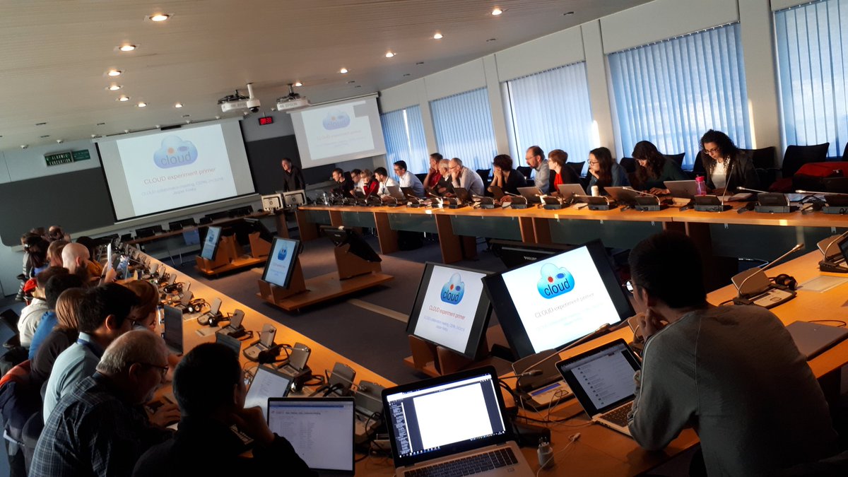 50 atmospheric scientists from all around the world meet at #CERN to discuss latest results from the on going CLOUD experiment. <a href="/INAR_fin/">INAR</a>