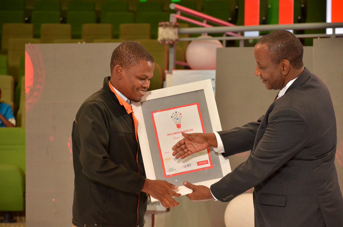 ICTAuthorityKE's tweet photo. ICTA, with the Good Conduct Generation product, is the winner of the Social Equity Award category! Well done! The winners are graduates of the PDTP program. #2018ConnectedSummit #2018InnovationAwards https://t.co/RQFluvOUDk