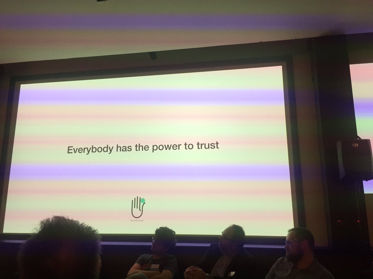 GerardPruim's tweet photo. @szerge: Everybody has the power to trust. #bitoftrust #mirva #openRecognition #openepic2018 at the #CRIParis https://t.co/y5TjkQ5yTG