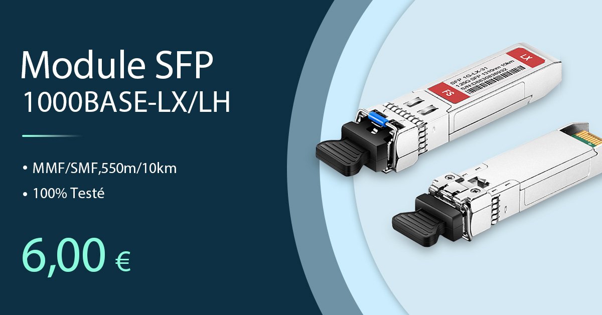 FSCOMFrance's tweet photo. Ce module #SFP (Mini-GBIC) 1000BASE-LX/LH Cisco GLC-LH-SM compatible est idéal pour connecter des hubs, des switchs Ethernet et des routeurs. https://t.co/sWARTaIICl https://t.co/23rAKKTJHO