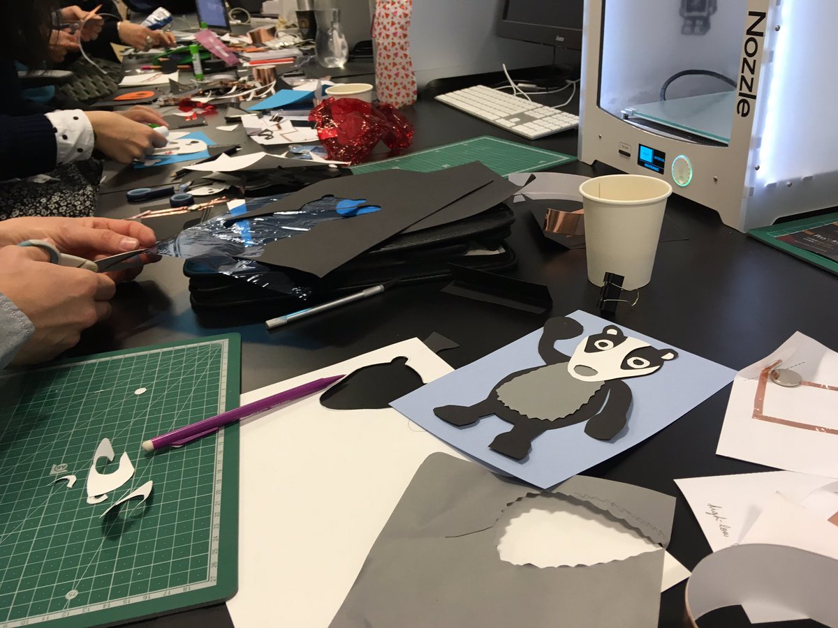 onefivewest's tweet photo. We’re making led copper circuit drawings today @eagle_labs_sal ahead of an interactive light installation in December ! https://t.co/eG7lqAi1dk