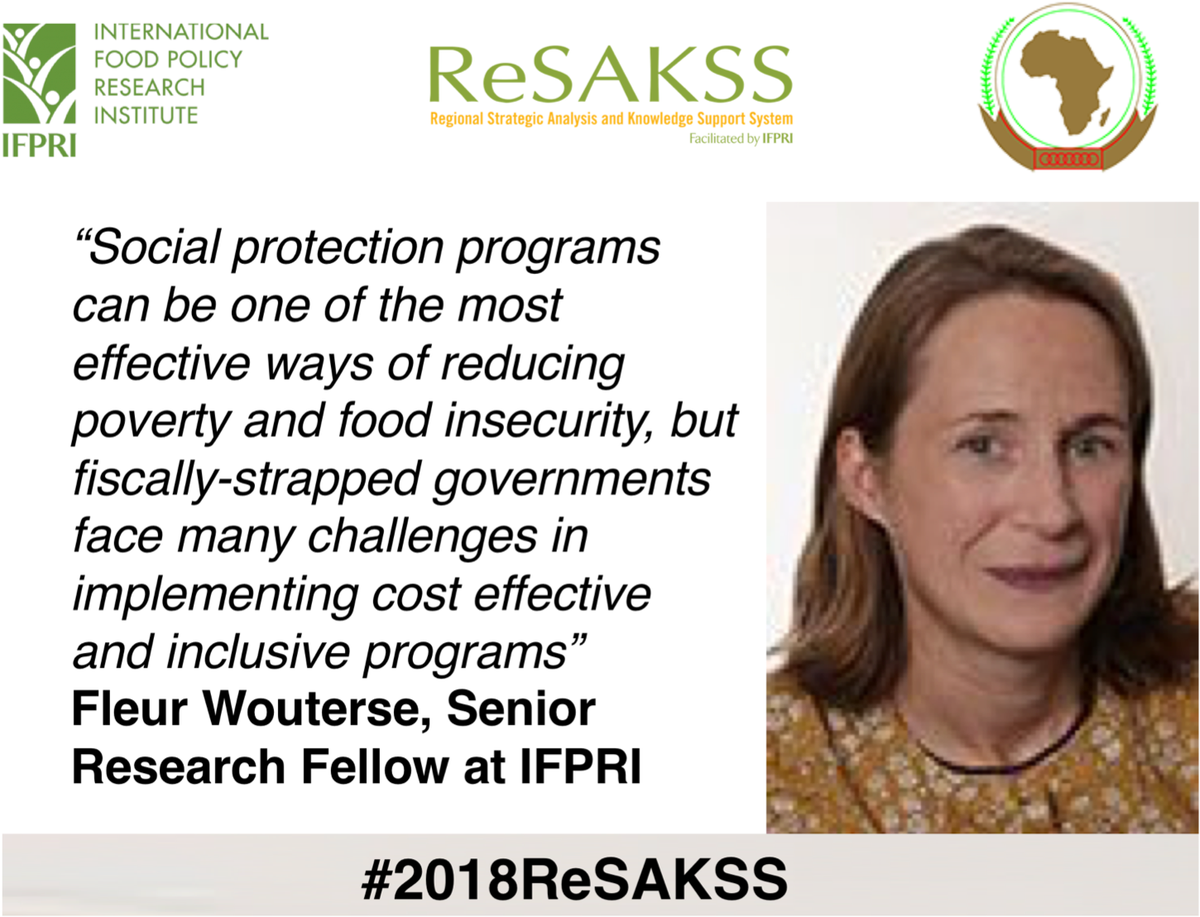 ReSAKSS's tweet photo. “Emphasizing productivity &amp; enhancing potential of #SocialProtection, this year’s #2018ATOR is a crucial resource 4 govs seeking 2create effective safety nets for their vulnerable citizens.” Fleur Wouterse, Senior research fellow at @ifpri #2018ReSAKSS https://t.co/ZBqZoHAu56 https://t.co/YGCz24CM6M