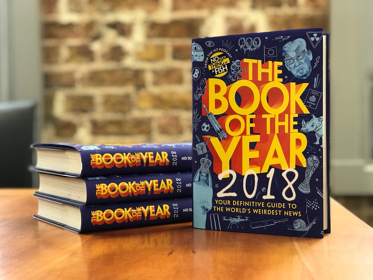 The Book of the Year 2018: Your Definitive Guide to the World's Weirdest News is out now, and if you'd like to be in with a chance of winning one of three signed copies, just RT before 12:00pm tomorrow! #competition