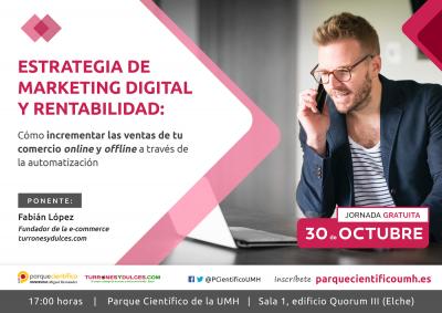 Te esperamos en el <a href="/PcientificoUMH/">Parque Científico UMH</a> en la Jornada gratuita "Incrementa las ventas del comercio online y offline a través de la automatización" de la mano de <a href="/faloco/">Fabià López Coloma</a> el próximo día 30 de octubre a las 17:00 horas ☕️
parquecientificoumh.es/noticias/jorna…