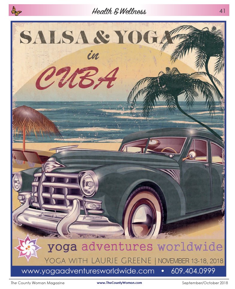 TheCountyWoman's tweet photo. Wake up to sunrise yoga in Cuba! Check out this great event with Laurie Greene of @LaurieYoganine ! #yoga #Cuba #vacation https://t.co/T8mVSmmdfs