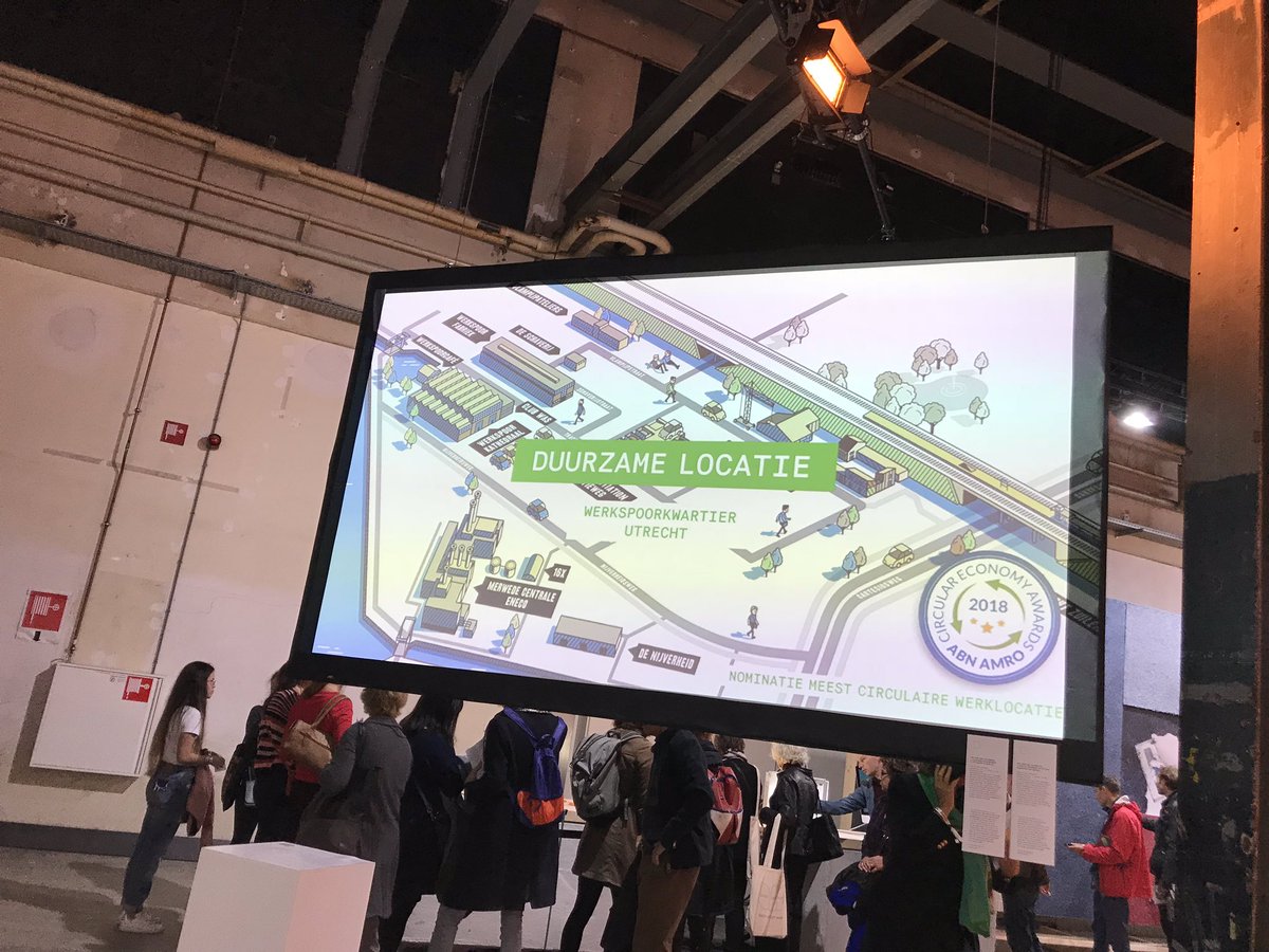 <a href="/hofvancartesius/">Hof van Cartesius</a> en #Werkspoorkwartier op #DDW18 Cool!!! #klokgebouw #hal3