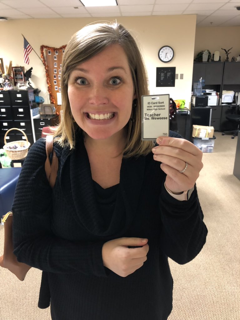 deweeseenglish's tweet photo. That’s MRS. Weweese to you! #somanyidentities https://t.co/WyRDifuW1N