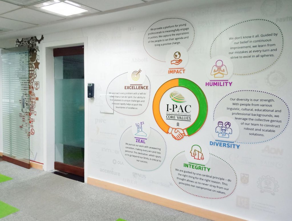 IndianPAC's tweet photo. Etched on our walls and in our minds!  

#IPACValues #InsideIPAC #WhatWeDo https://t.co/f21HL8fyi2