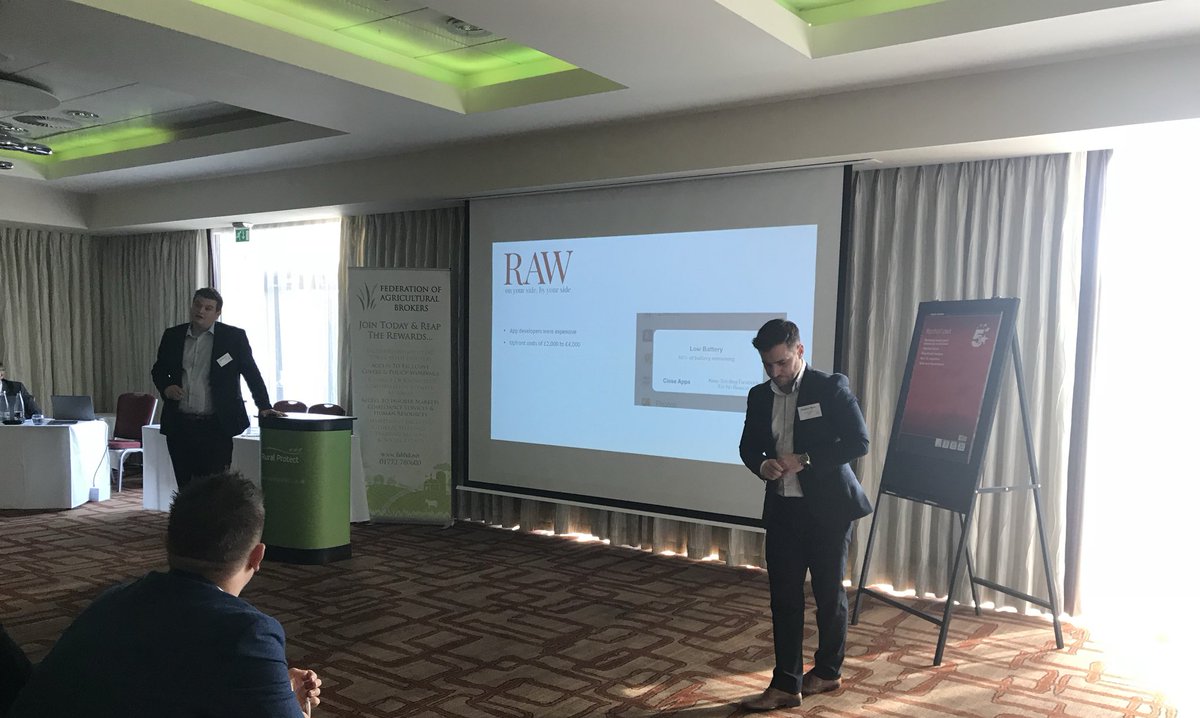 Next we welcome RAW Insurance who are presenting their new app
