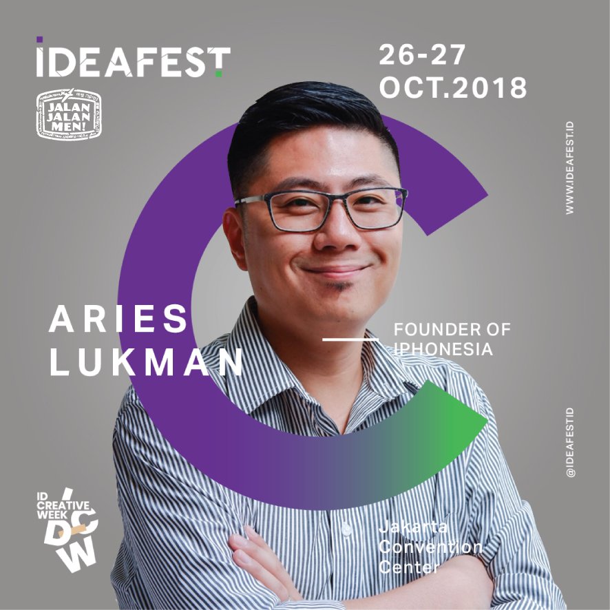 jalan2men's tweet photo. Belajar mobilephotography di IDEAFEST2018 bareng Aries Lukman yuk, Men! Biar kamu makin jago ambil foto meskipun cuma lewat HP. #IDEAFESTINFO #GENERASIC https://t.co/MFmbRDHf63