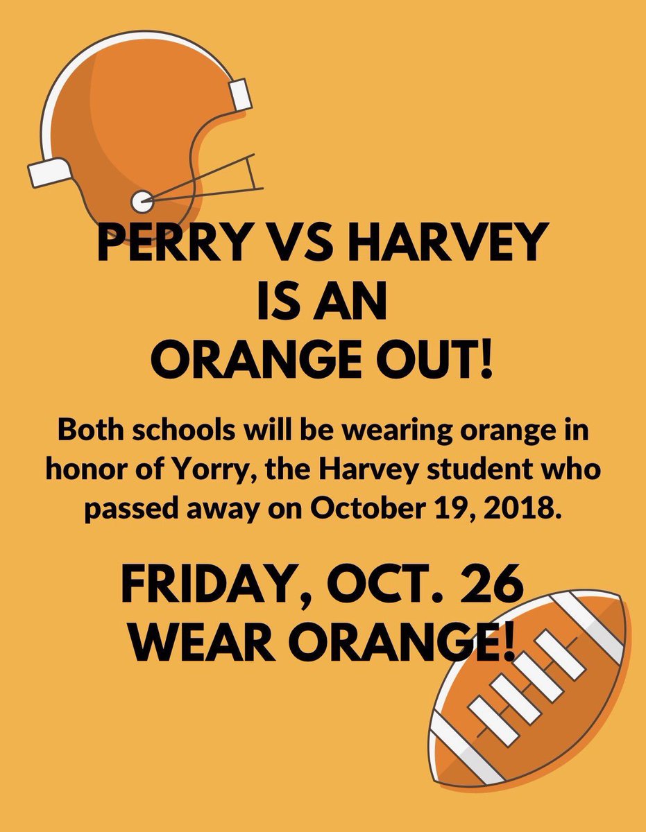 PHS_StudentSect's tweet image. THEME THIS FRIDAY IS ORANGE!!! KICKOFF @ 7, AGINST HARVEY AT HOME!! LETS SHOW HARVEY THAT WE ARE WITH THEM DURING THIS TOUGH TIME!! ✴️🍊🔥🏵🎃📙🦊🍁🍑
