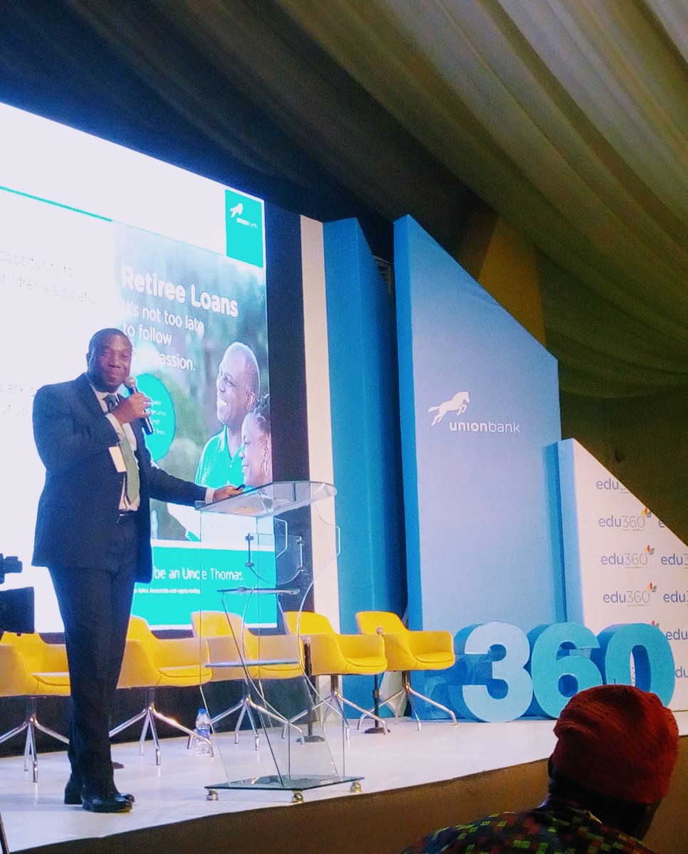passnownow's tweet photo. Paul Aseme @paulaseme Head Retail Segments @UNIONBANK_NG presents Financing solutions to parents on education-related options such as #UnionKorrect, #UnionFlex, #TravelCard among many others; #edu360 @UNIONBANK_NG
#Passnownow #education #FinancialEducation https://t.co/Qf5bNQdgW2