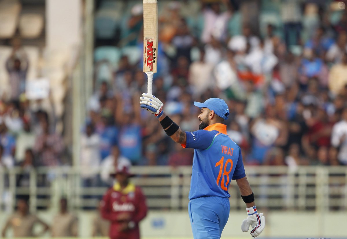 BCCI's tweet image. 37th ODI 💯 for @imVkohli 

What an innings!!!