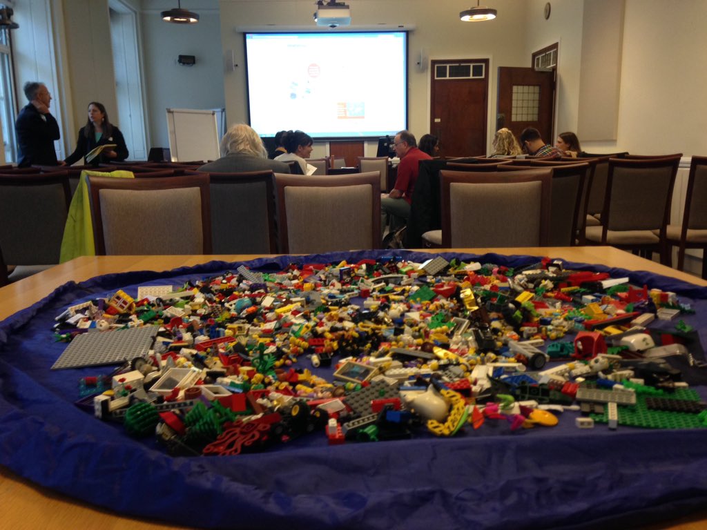 followthethings's tweet photo. All set up for our #politicalLEGO #LEGOlab @ the 'Lives in Bricks' get together @ Senate House, London. These plastic bricks 'invite construction' https://t.co/9b0yi3emD5 Fresh build + caption combos will follow @Blood_Bricks https://t.co/8DsbsC4o2o