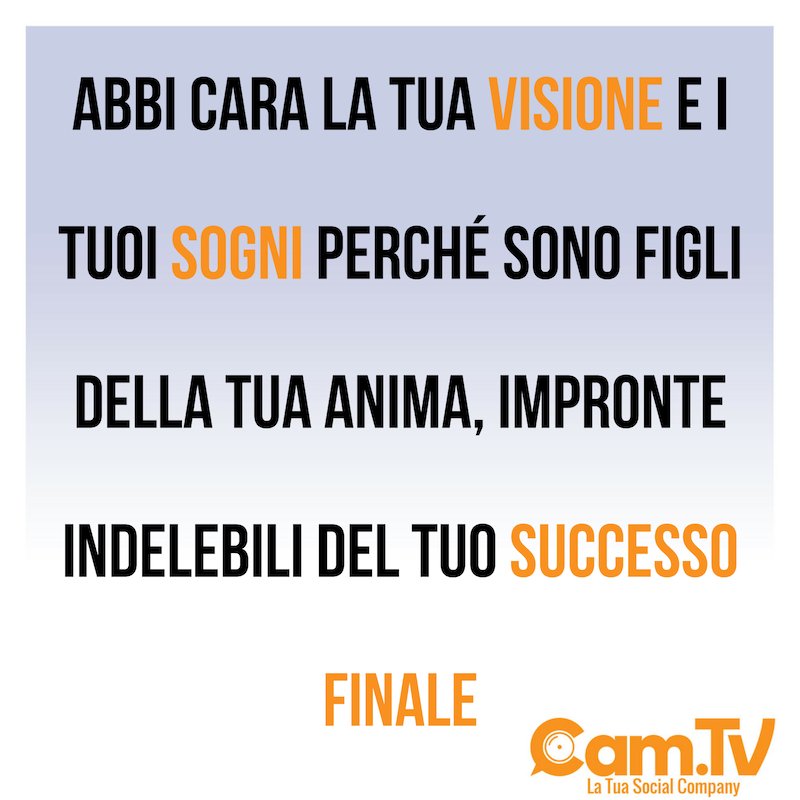 Chi ben inizia è a metà dell'opera: unisciti agli oltre 2000 founder di CamTV!
Iscriviti subito 👉 cam.tv 

🚀 GO CAM GO! 🚀

#gocamgo #camtv