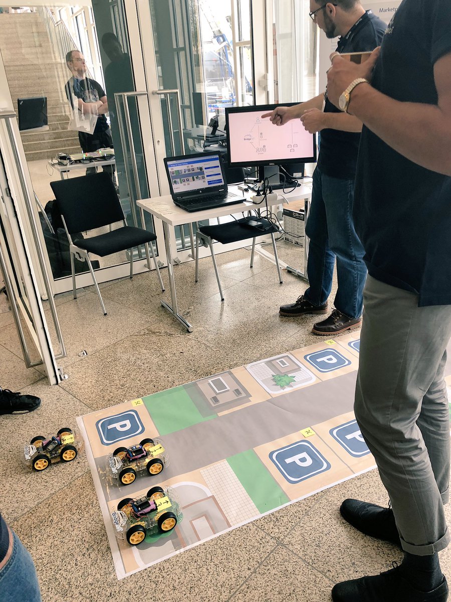 EclipseIoT's tweet image. Vroom Vroom! Bridge.IoT from @BoschSI are demonstrating some cool stuff at IoT Playground! Come join in the lower foyer @EclipseCon! @EclipseFdn