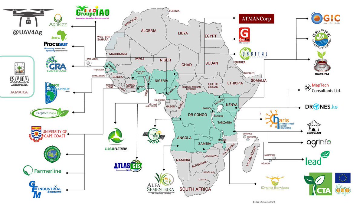 CTA supports #digital entrepreneurs providing #drone-based advisory services to #farmers and #agribusinesses. Follow them via ➡️goo.gl/AGmJKn ⏸️| #TheAfricaWeWant: #Youth driven, efficient, productive &amp; attractive for investment | <a href="/CTAflash/">CTA</a> #EUDev @europeaid support