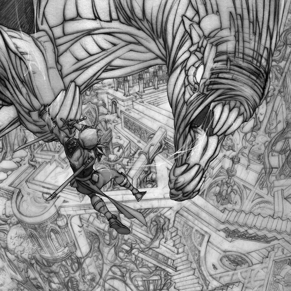 Bellofy_Art's tweet photo. The amazing art made by the fantastic French artist Alberto Varanda (📷Alvaranda) #artist #drawing #realistic #comic #comicbook #graphite #draw #alien #girl #warroir #maze #details https://t.co/CpqNC6KzCN