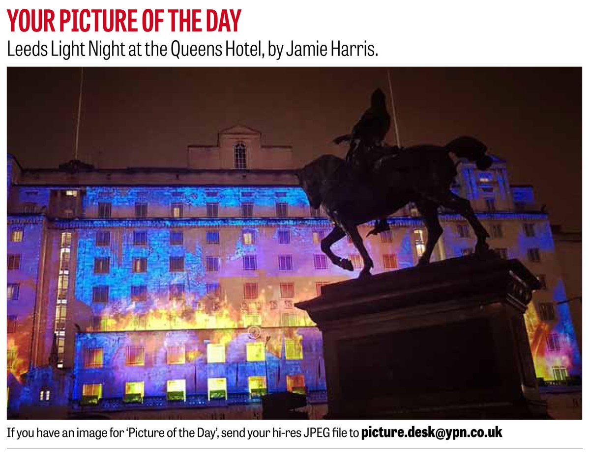 YEPleeds 'Your Picture of the Day' @TheQueensQ @LightNightLeeds #Leeds by Jamie Harris tinyurl.com/ycyytxhv