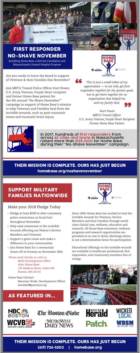 KurtJPower's tweet photo. Calling all you 1st Responders from @vermontgov, @NHgov, & @CTGOVERNMENT PLEASE considering joining me and the already 66+ #Police Depts throughout New England on our mission to help fight Veteran Suicide🎗
#HomeBaseProgram #NoShaveNovemeber #PTSD #TBI
https://t.co/WW6qu6CmjF https://t.co/WoeOCwvNKB