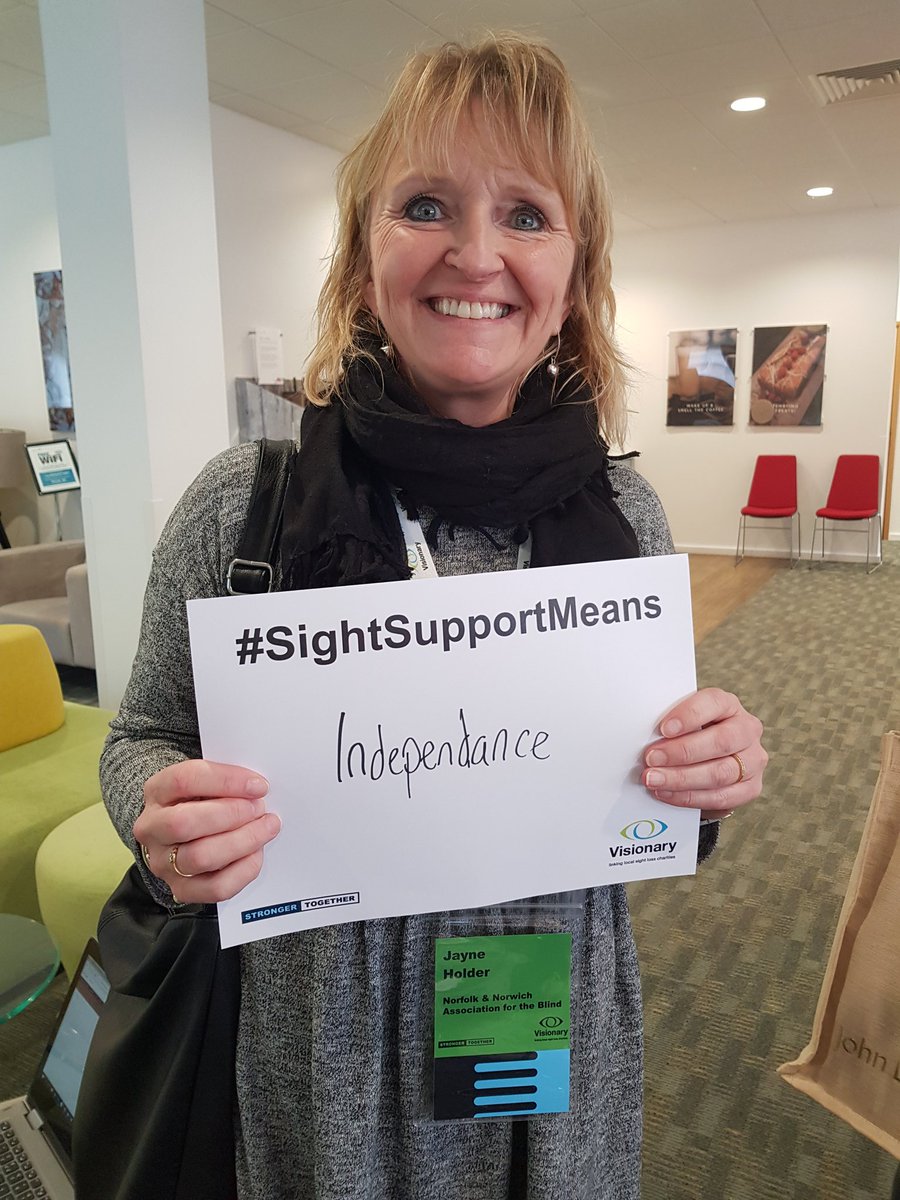 Scosby85's tweet photo. #SightSupportMeans independence @visionary_uk https://t.co/GaYXQ5Kxqe
