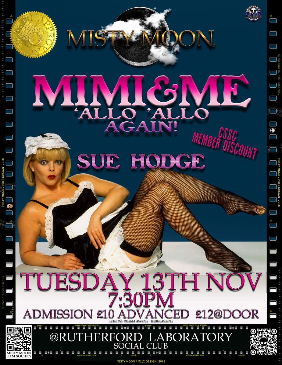 Come and see Sue Hodge's show 'Mimi and Me Allo Allo Again' 🇨🇵 @FoxleaseTAC in the New Forest Call 02380282638 to book..... Or next date Tue 13th Nov 7.30pm at Rutherford Laboratory Social Club Didcot, #oxford @mimilabonqu @MistyMoonEvents #alloallo #80scomedy #tvseries