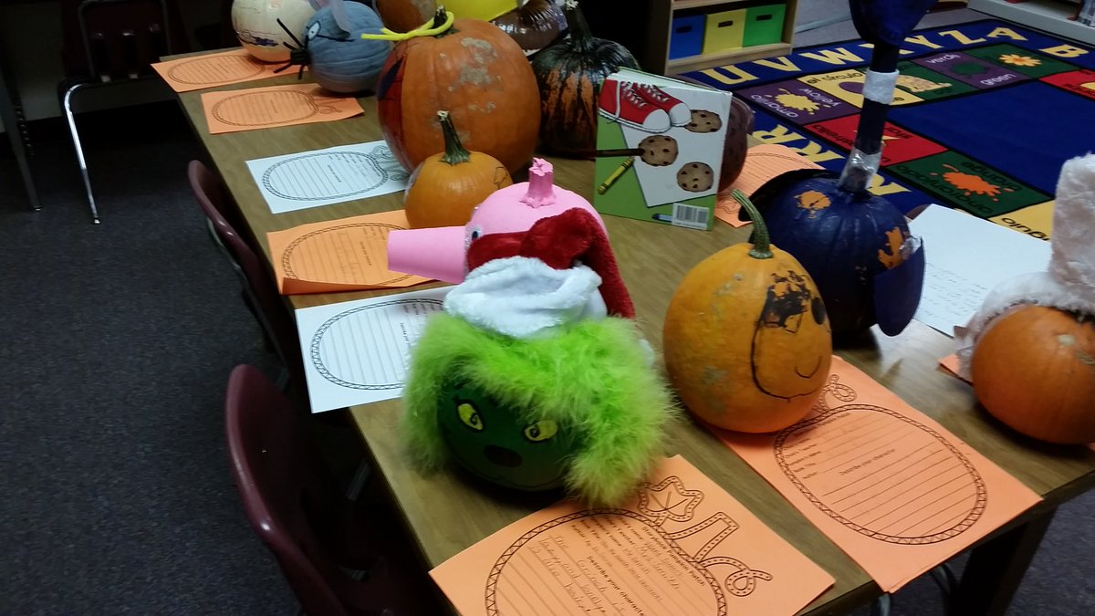 FullingimPat's tweet photo. More pumpkin storybook characters #FESBUFFS #FES2018 #FESTeam https://t.co/4zNYTdFdDa