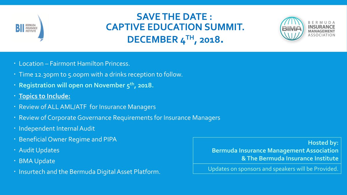 BdaInsurance's tweet photo. Make sure you save this date! #Bermuda https://t.co/hB2pKV41pd