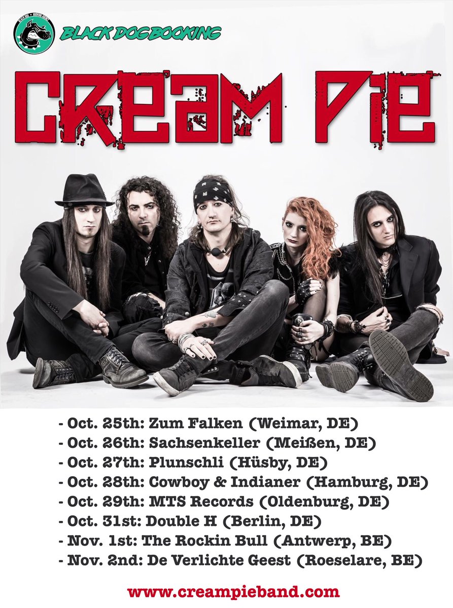 CreamPieBAND's tweet photo. See you around...

#creampieband #creampieontour #livemusic #hardrock #Germany #Belgium https://t.co/JaXIBf9gld