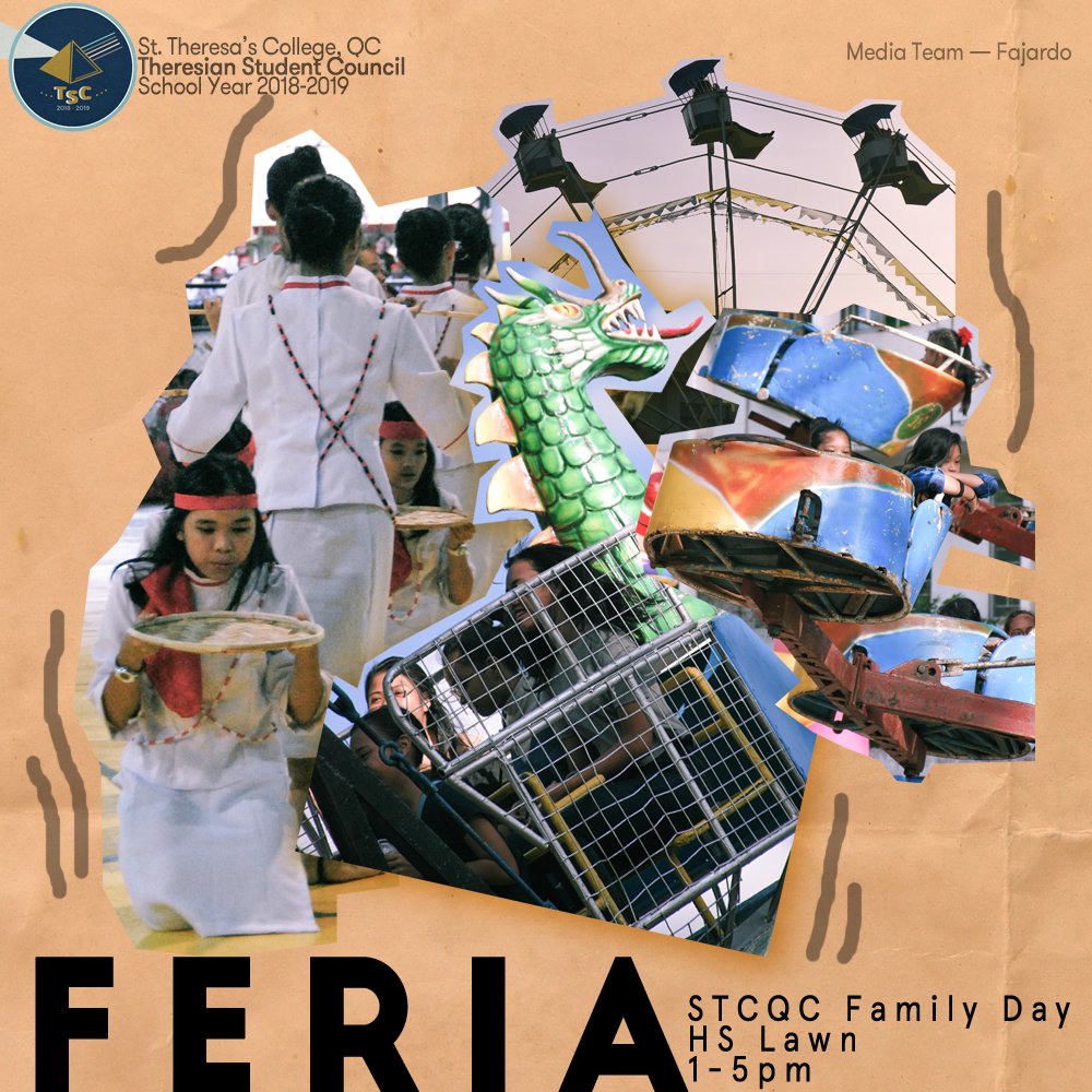 TheresianSC's tweet photo. Step right up ladies and gents, get ready for Feria 2018 🎪 https://t.co/X8Up3VXzcR