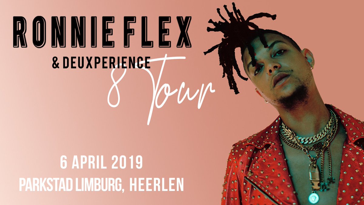#bevestigd: RONNIE FLEX &amp; DEUXPERIENCE - zaterdag 6 april 2019 in <a href="/LIMBURGzaal/">LIMBURGzaal</a>  #Heerlen: bit.ly/ronnieflex-hee… 👉 kaartverkoop start a.s. zaterdag 27 oktober om 10:00 uur via nieuwenor.nl