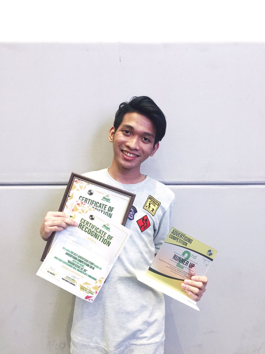 I would like to thank the academy and myself for these awards! 🤪 #AdvertisingCompetition #UpJMA