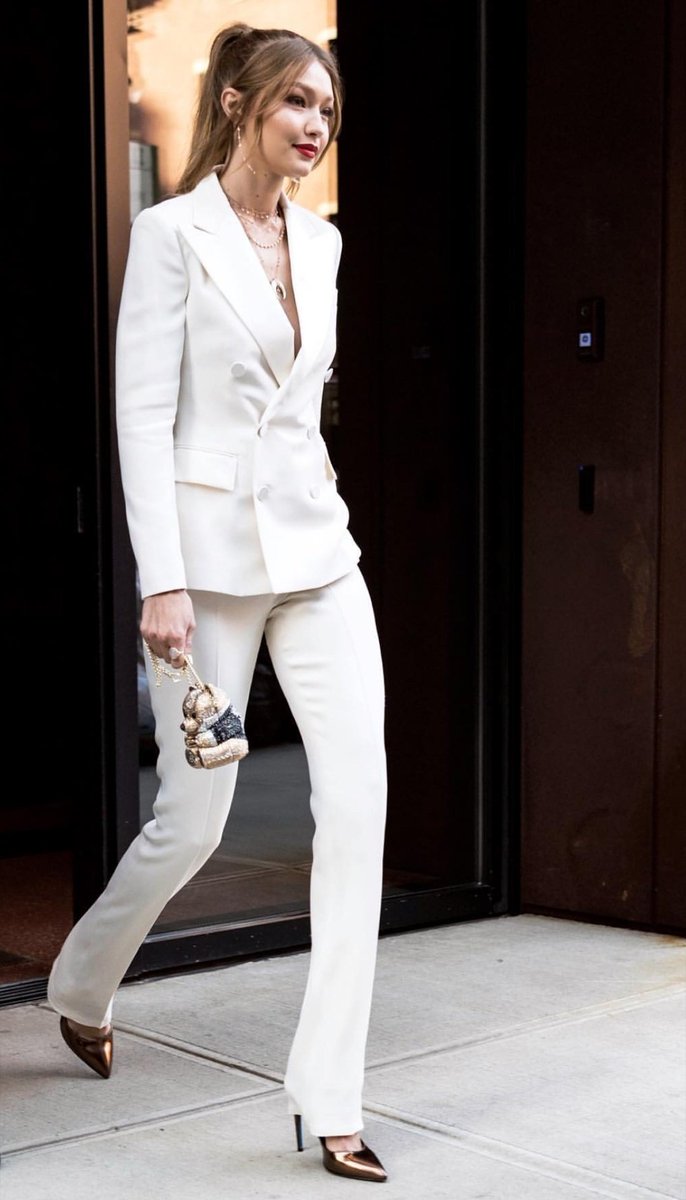 Business woman looks.