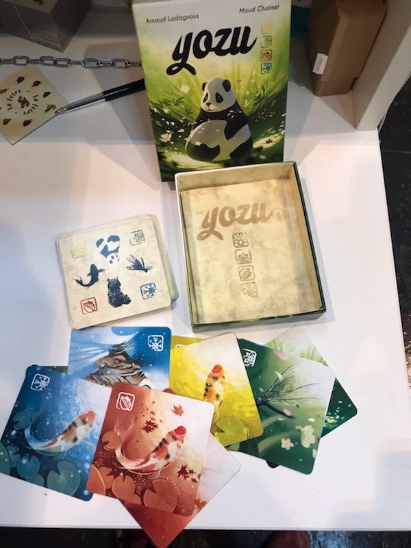 playadgames's tweet photo. La belle boîte de #Yozu ! Une coédition avec @CapsicumGames à venir en 2019 #SPIEL18 https://t.co/o0PocRzmSH